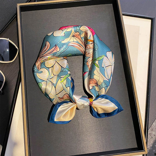 Enchanted Tropic | The Vibrant Floral Silk Square