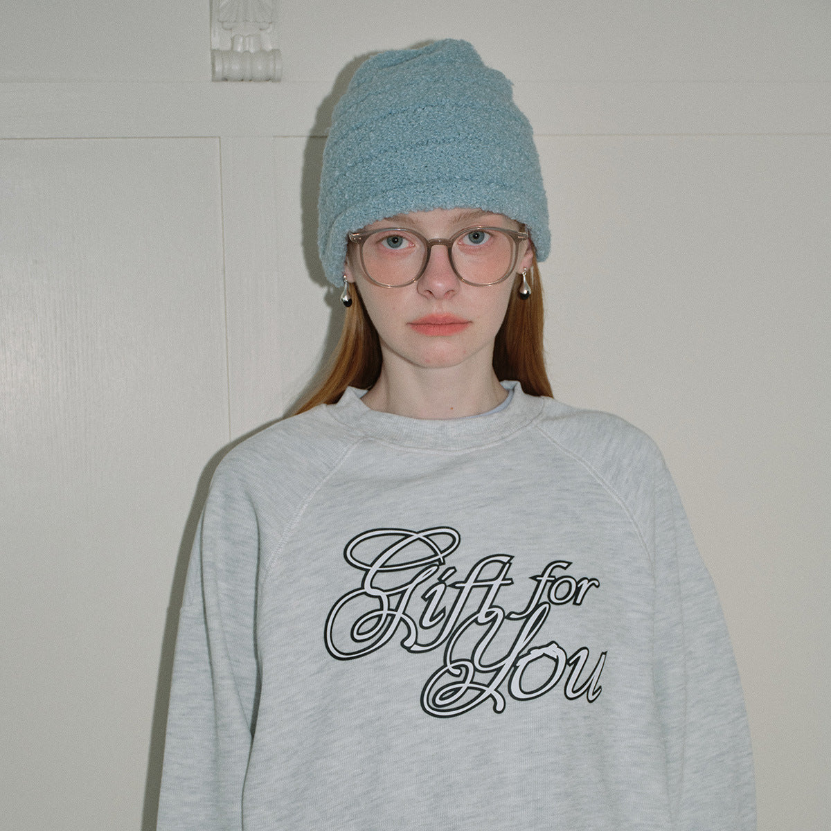 Cozyura™ Wool Blend Knit Cap – Textured Stripe Design in Solid Color