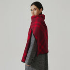 Cozyura™ Wool Blend Checked Scarf – Diagonal Plaid Design for Effortless Style