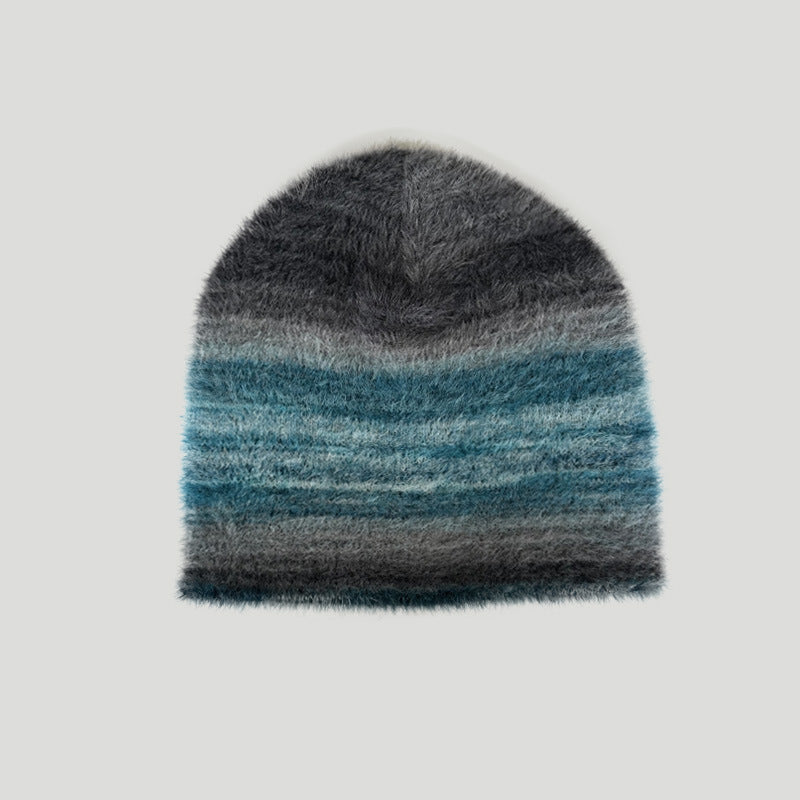 Cozyura™ Gradient Knit Beanie – Soft Nylon Retro Style Hat