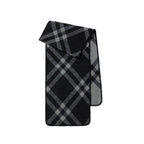 Cozyura™ Wool Blend Checked Scarf – Diagonal Plaid Design for Effortless Style