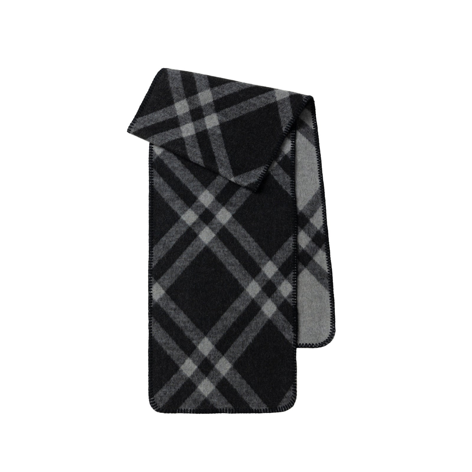 Cozyura™ Wool Blend Checked Scarf – Diagonal Plaid Design for Effortless Style