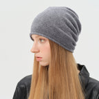 Cozyura™ 100% Australian Wool Beanie – Seamless Fine Knit, Soft Solid Color Hat