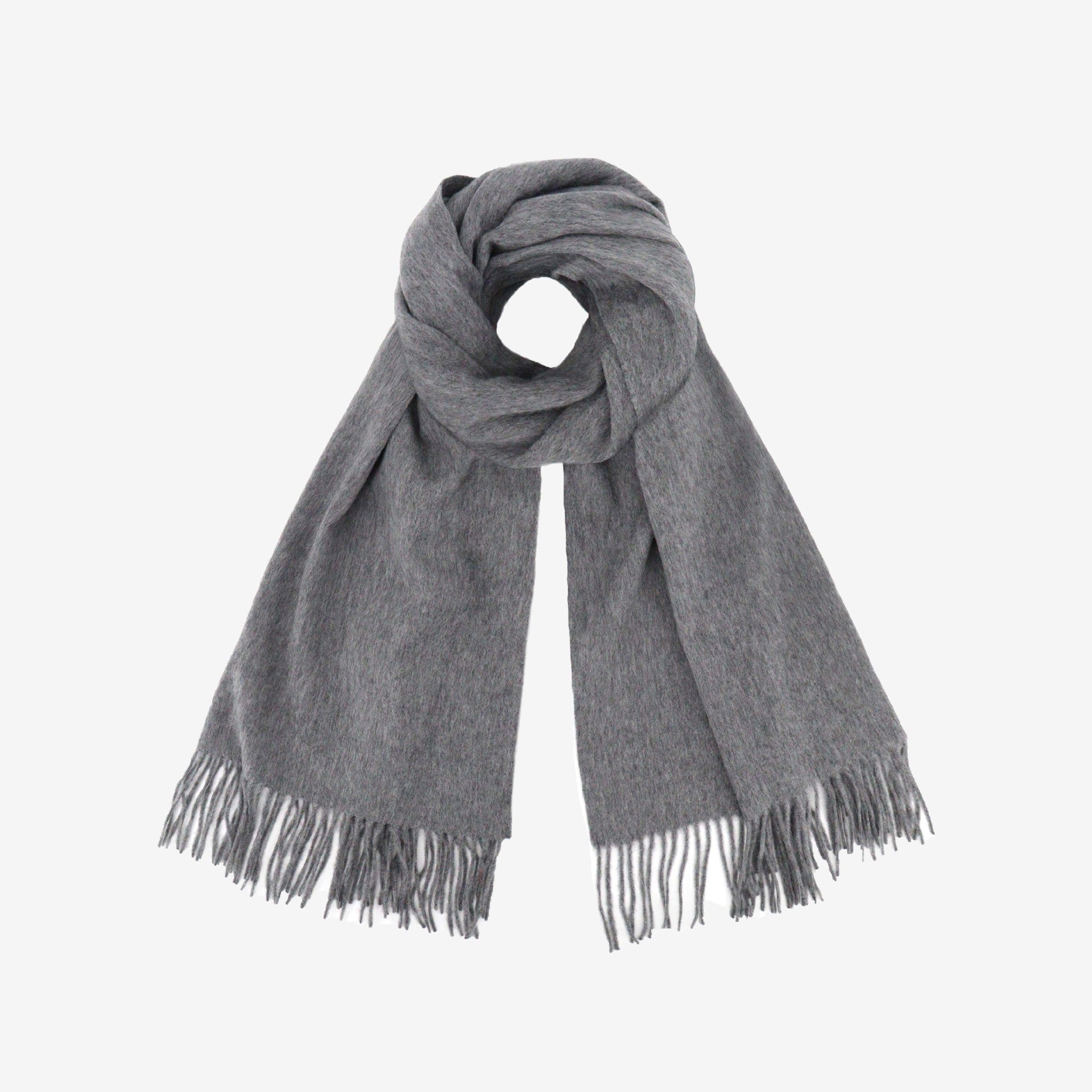 Cozyura™ Women’s 100% Wool Scarf – Warm, Lightweight & Elegantly Fringed (Large Size)