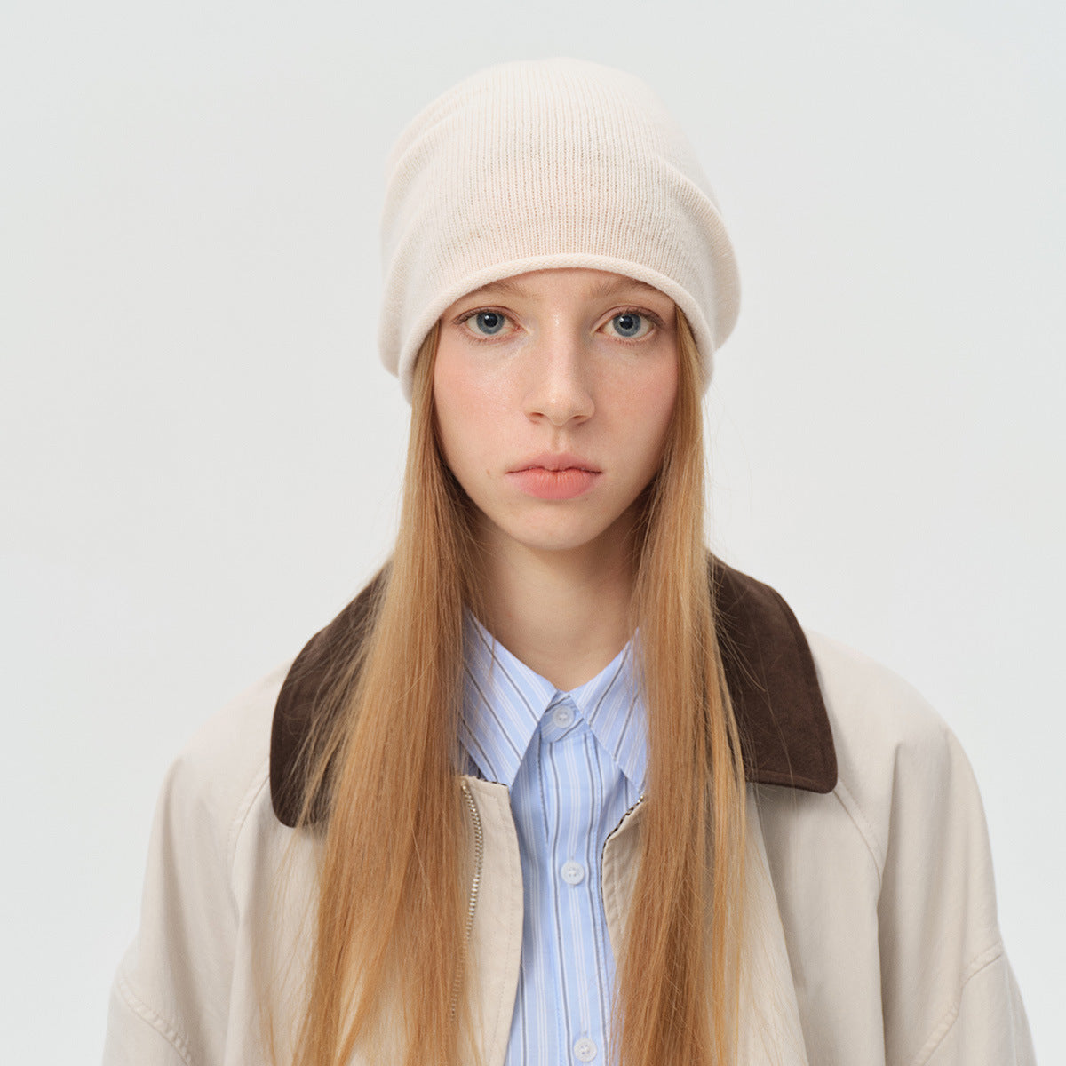 Cozyura™ 100% Australian Wool Beanie – Seamless Fine Knit, Soft Solid Color Hat