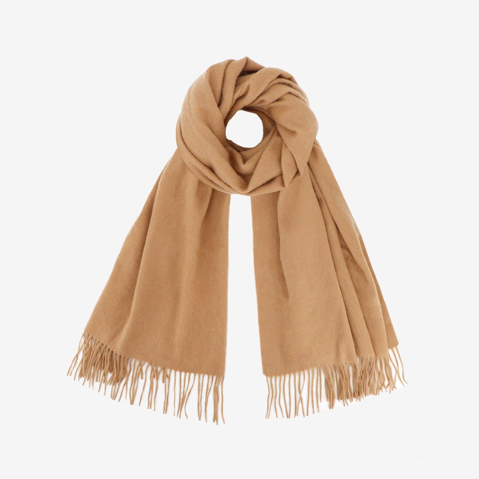 Cozyura™ Women’s 100% Wool Scarf – Warm, Lightweight & Elegantly Fringed (Large Size)