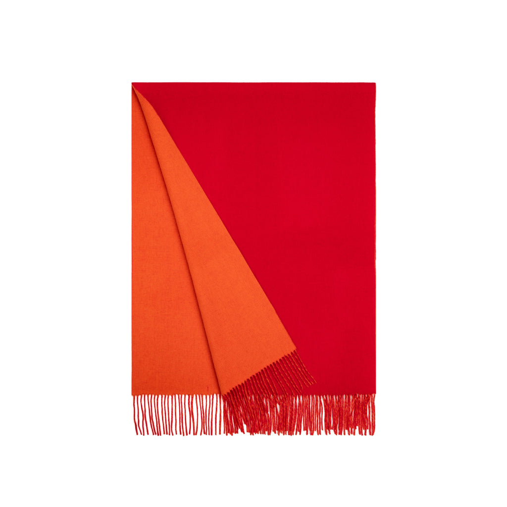 Cozyura™ Oversized Two-Tone Lambswool Scarf – Reversible Soft Wrap for Everyday Warmth