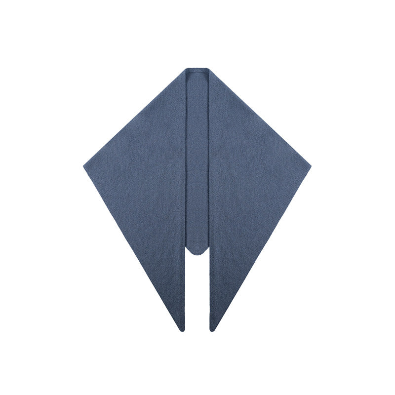 Cozyura™ Wool Blend Triangle Shawl – Thick Knit Warmth with Timeless Elegance