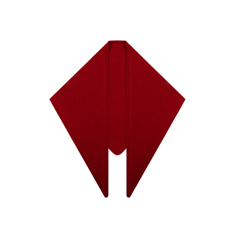 Cozyura™ Wool Blend Triangle Shawl – Thick Knit Warmth with Timeless Elegance