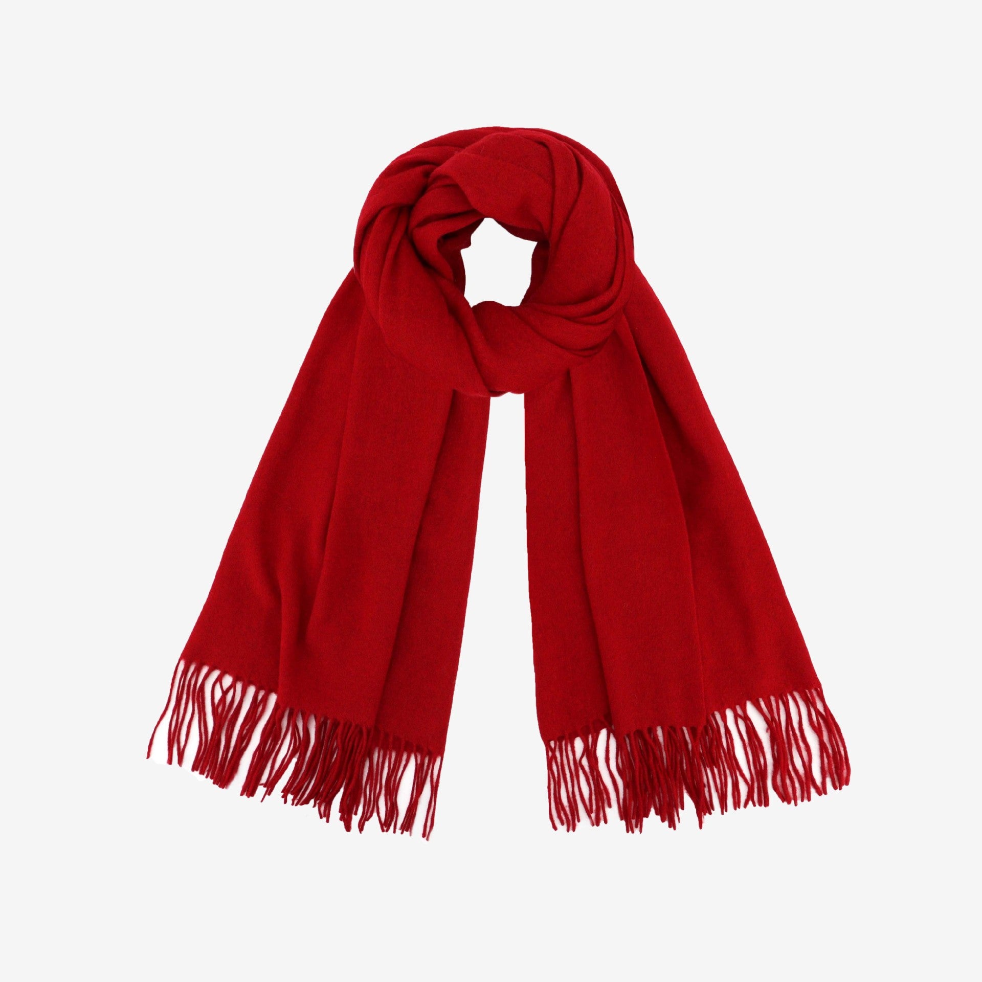 Cozyura™ Women’s 100% Wool Scarf – Warm, Lightweight & Elegantly Fringed (Large Size)