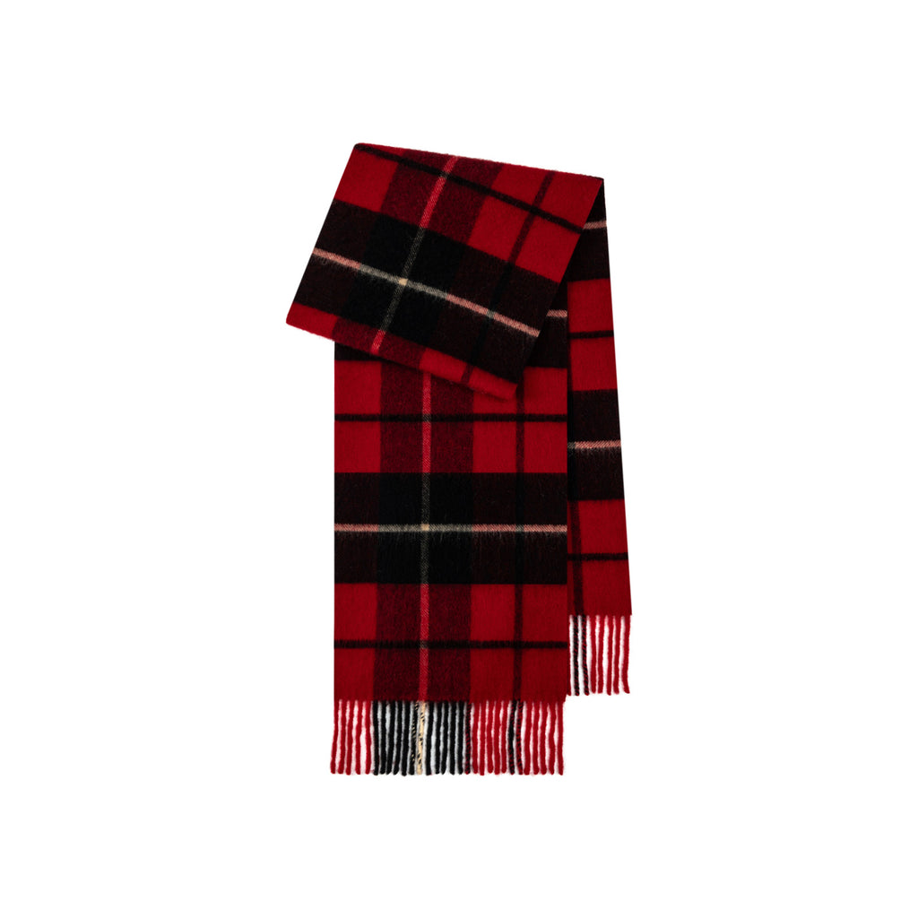Cozyura™ Wool Plaid Scarf – Soft Textured Warmth for Autumn & Winter