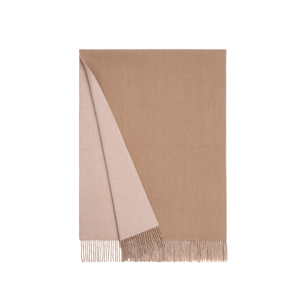 Cozyura™ Oversized Two-Tone Lambswool Scarf – Reversible Soft Wrap for Everyday Warmth