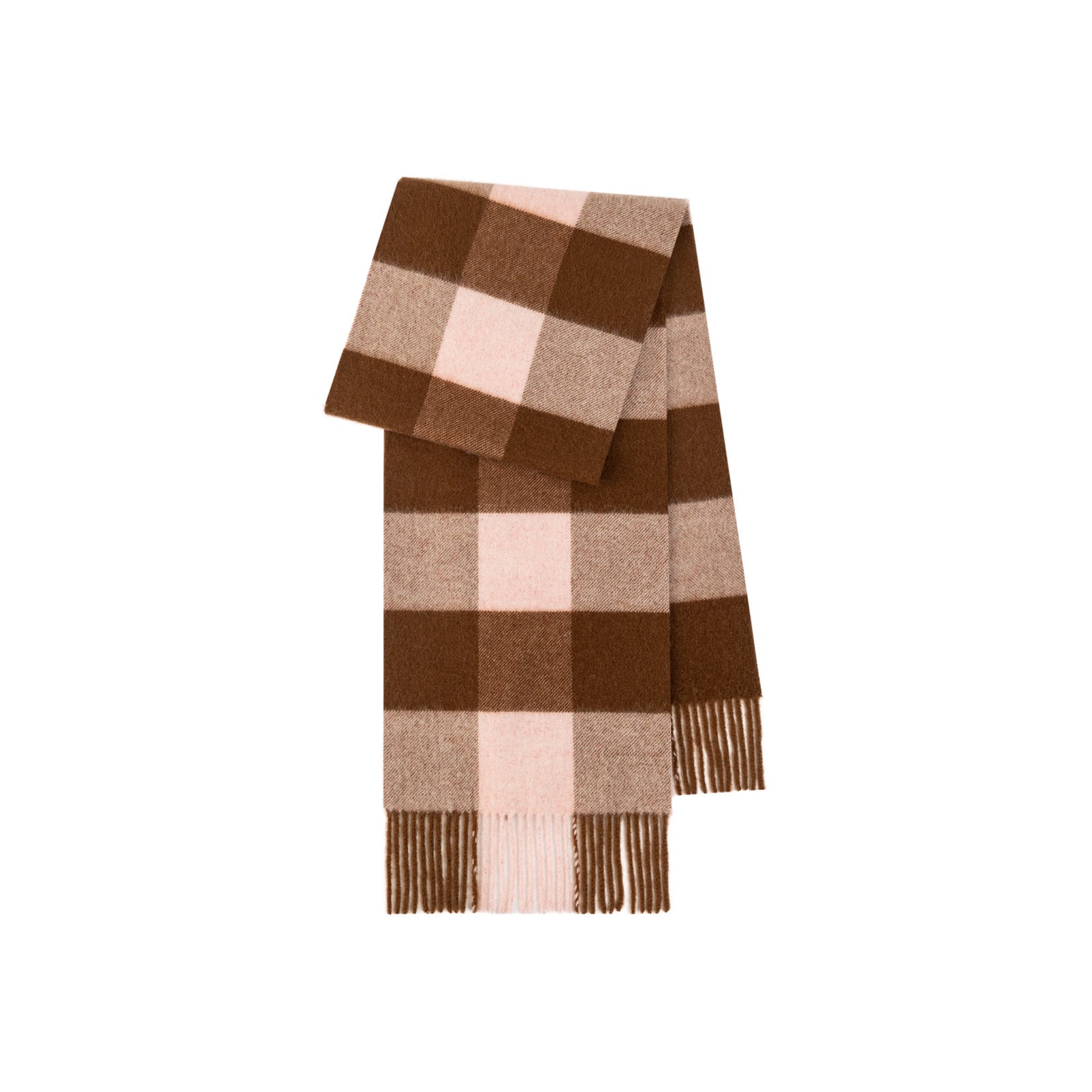 Cozyura™ Wool Plaid Scarf – Soft Textured Warmth for Autumn & Winter