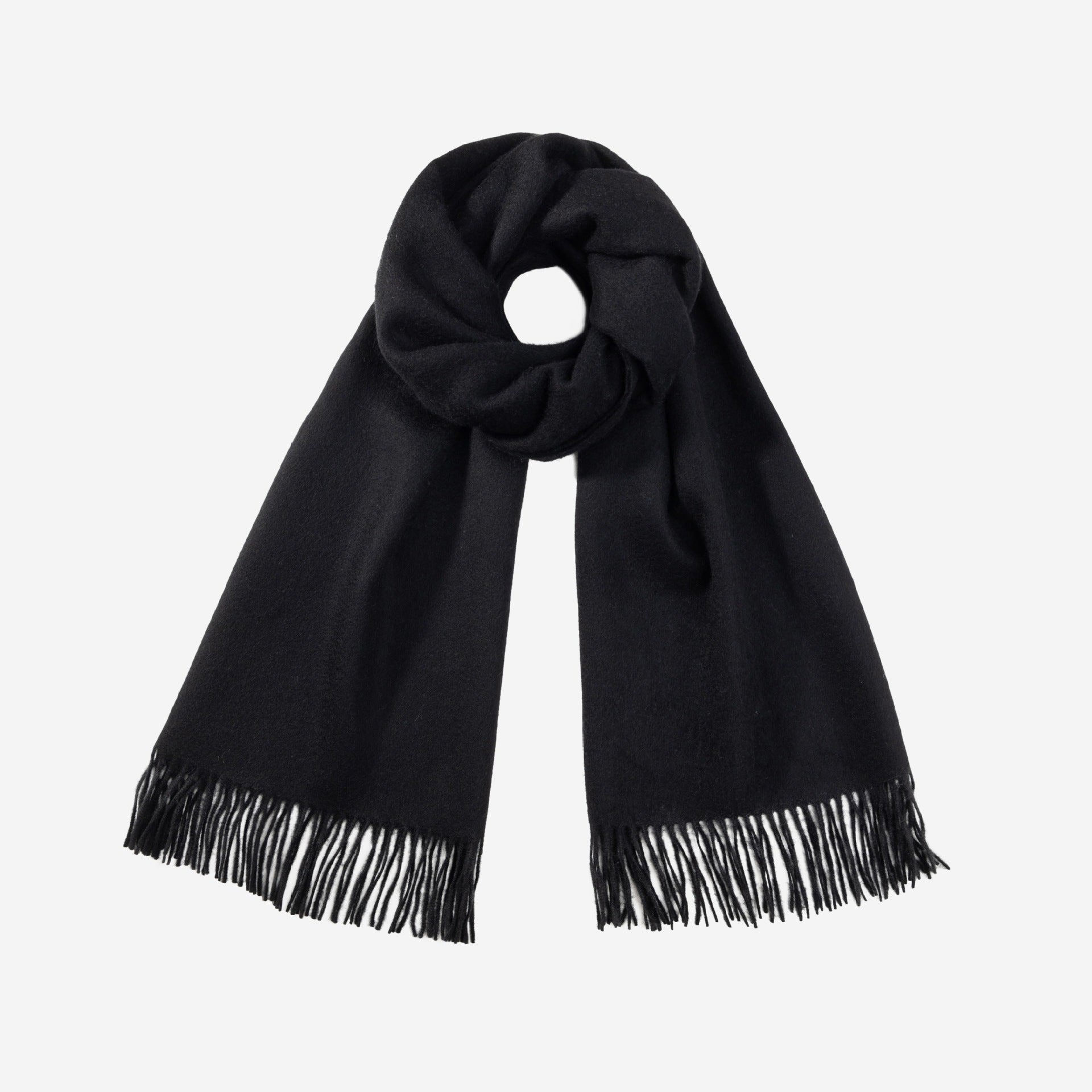 Cozyura™ Women’s 100% Wool Scarf – Warm, Lightweight & Elegantly Fringed (Large Size)