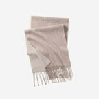 Cozyura™ Dual-Tone Pure Wool Scarf – Handcrafted Softness in Two Shades