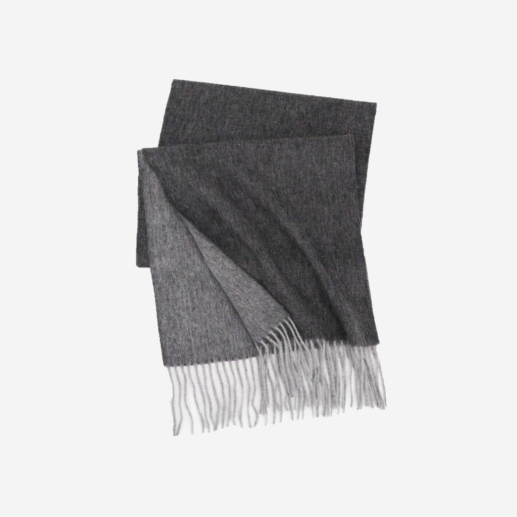 Cozyura™ Dual-Tone Pure Wool Scarf – Handcrafted Softness in Two Shades