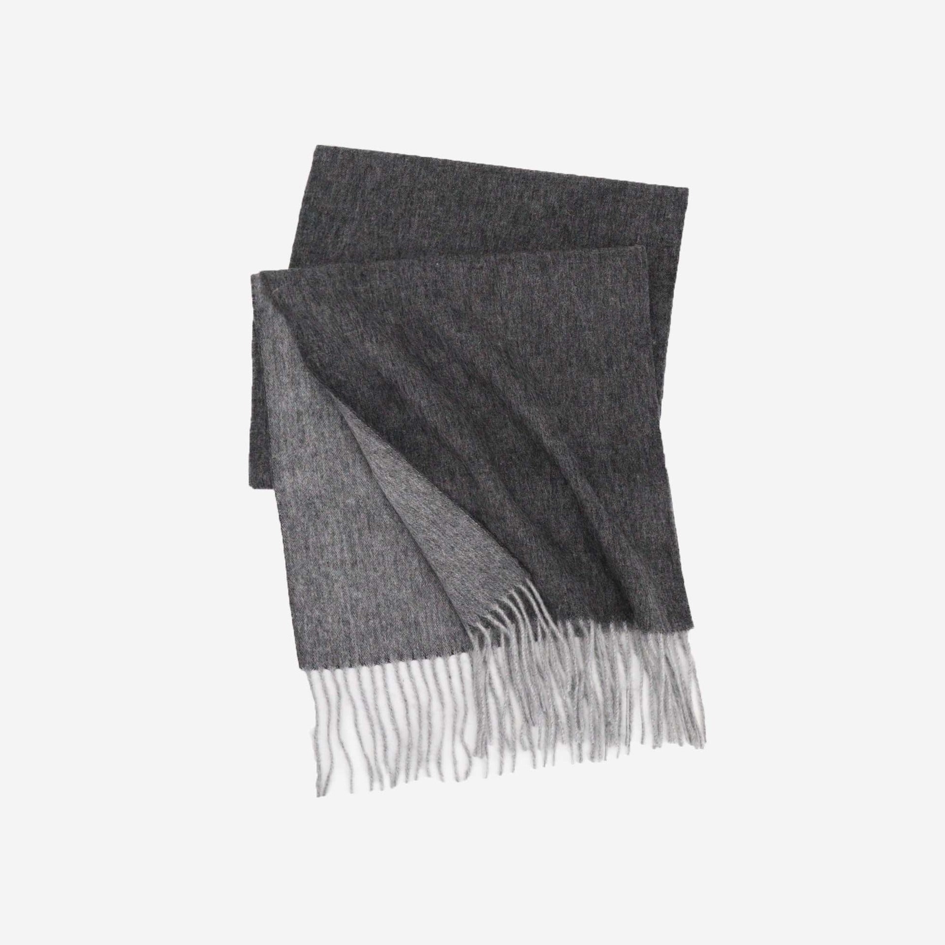Cozyura™ Dual-Tone Pure Wool Scarf – Handcrafted Softness in Two Shades