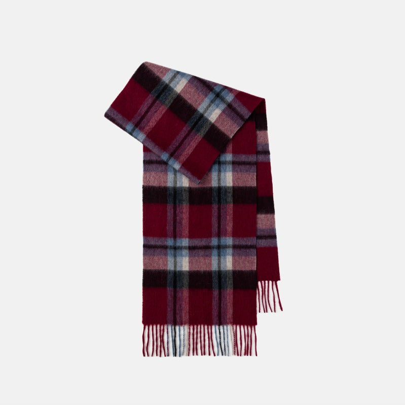 Cozyura™ Cashmere Plaid Shawl – Luxuriously Soft Warmth in Classic Style
