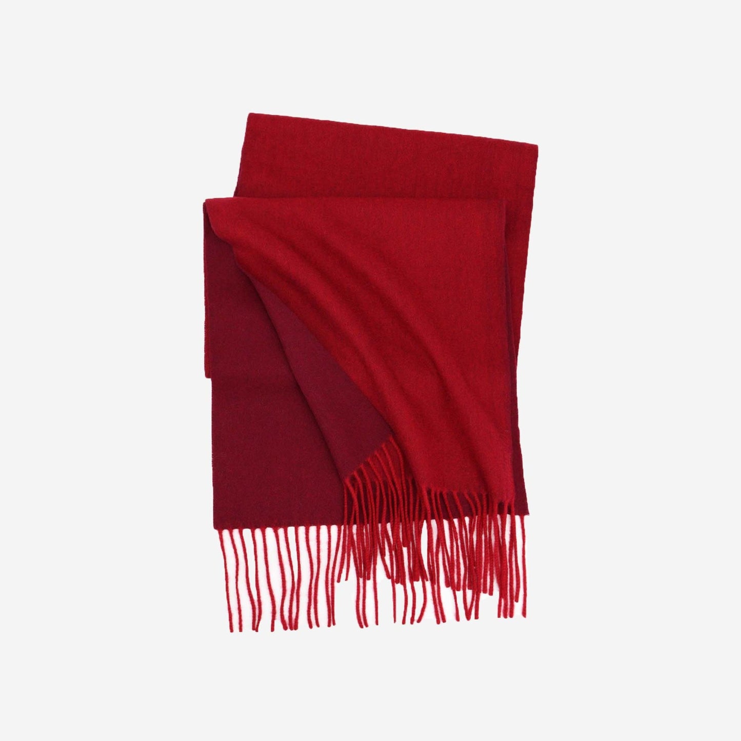 Cozyura™ Dual-Tone Pure Wool Scarf – Handcrafted Softness in Two Shades