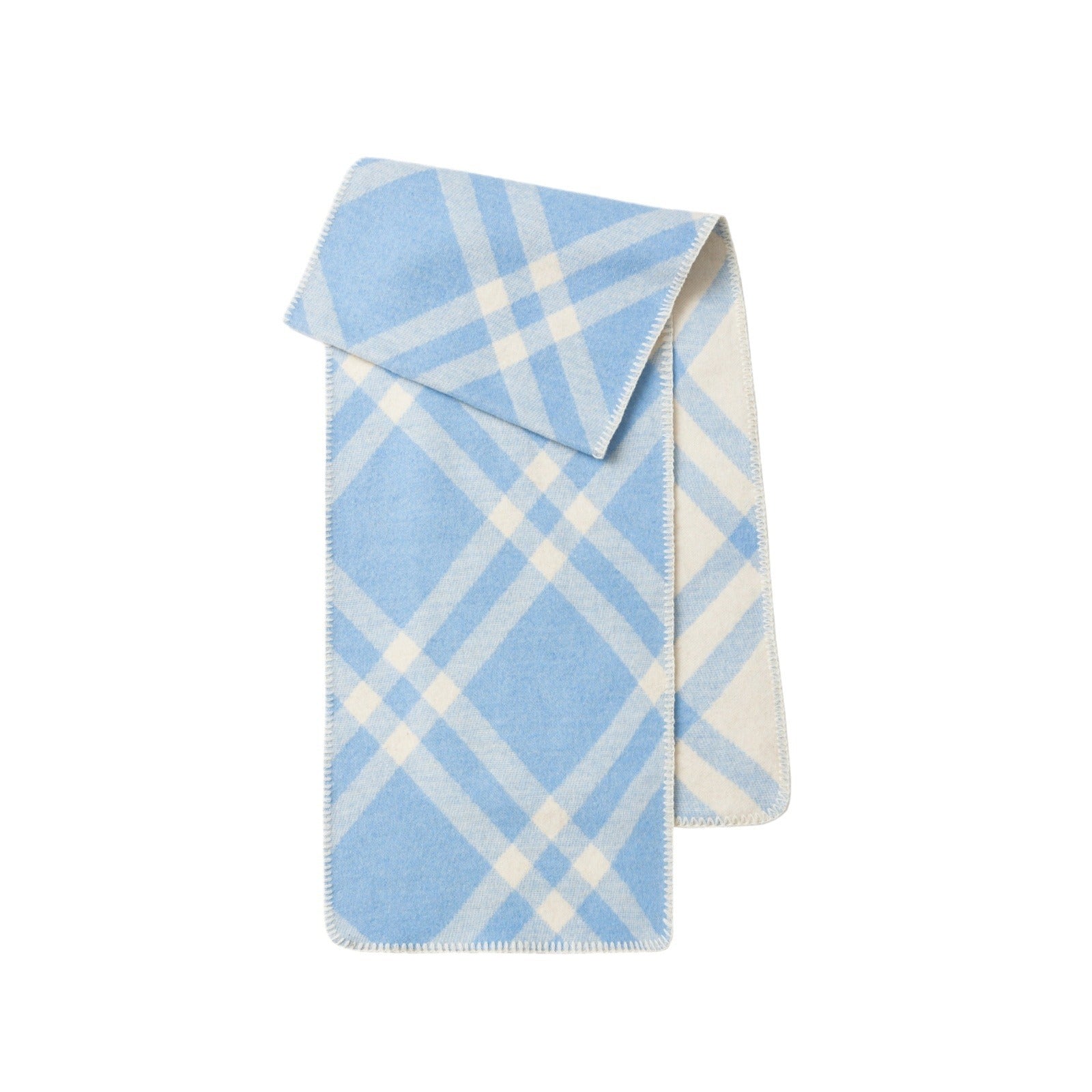 Cozyura™ Wool Blend Checked Scarf – Diagonal Plaid Design for Effortless Style
