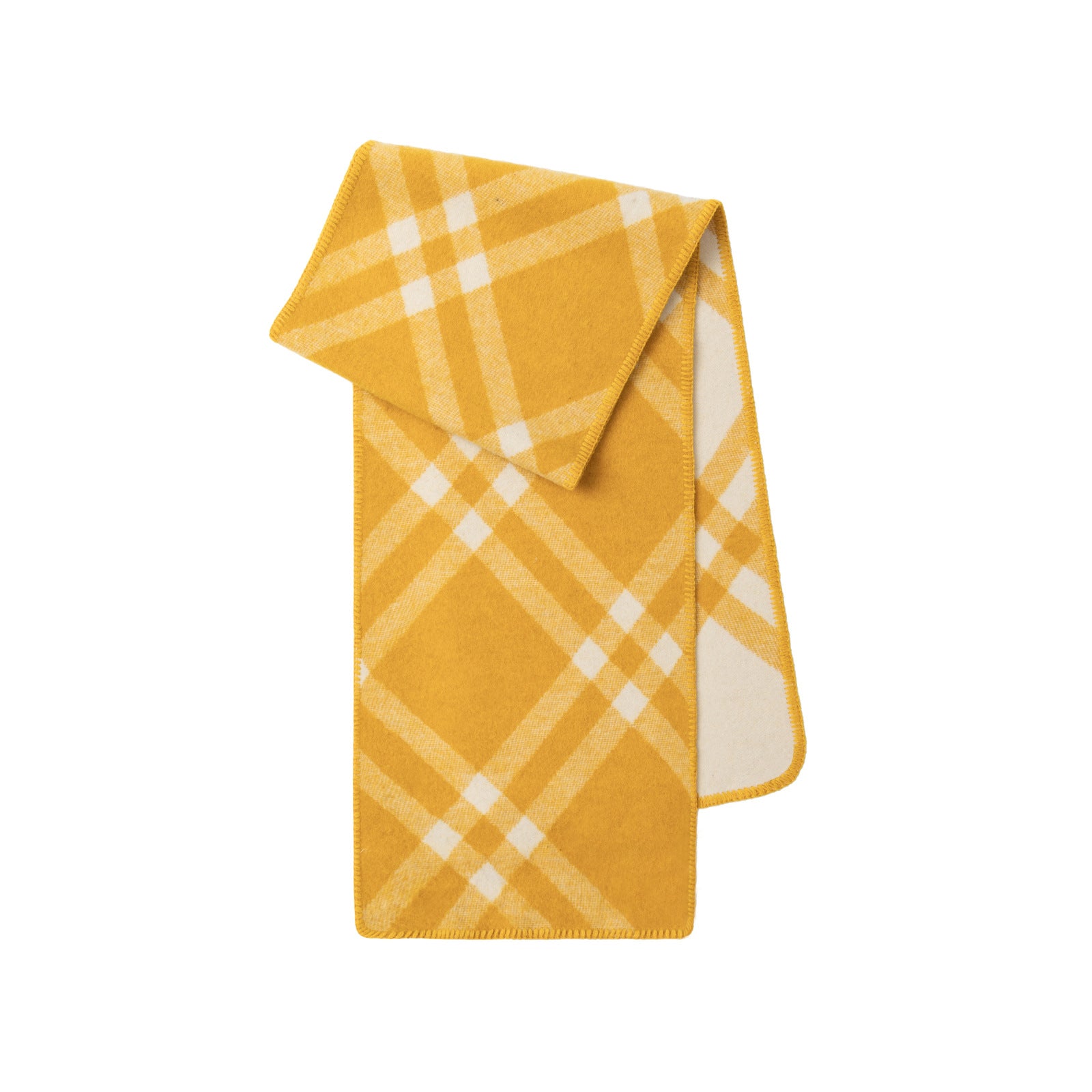 Cozyura™ Wool Blend Checked Scarf – Diagonal Plaid Design for Effortless Style