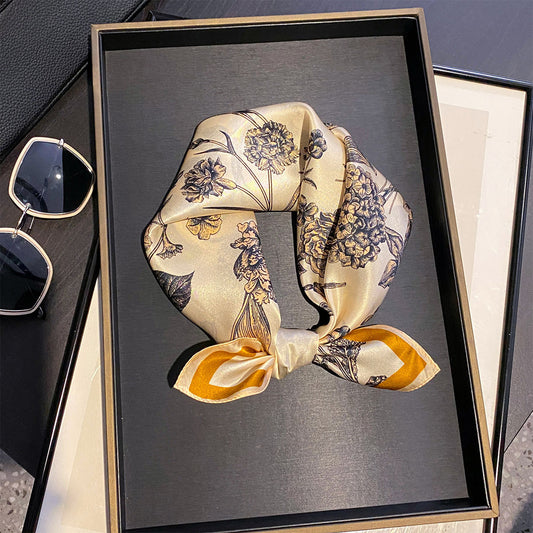 Midnight Garden | The Botanical Silk Square