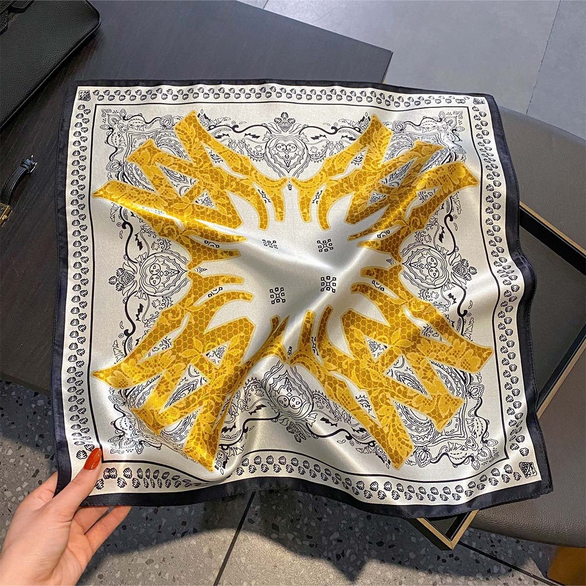 Golden Radiance | The Victorian Heritage Silk Square