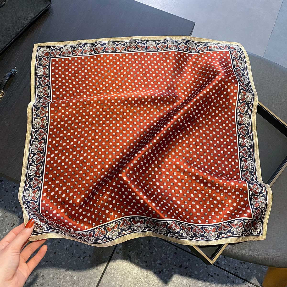 Autumn Medallion | The Italian Vintage Silk Square