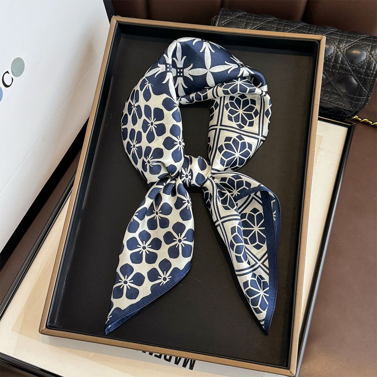 Sacred Bloom Silk Scarf