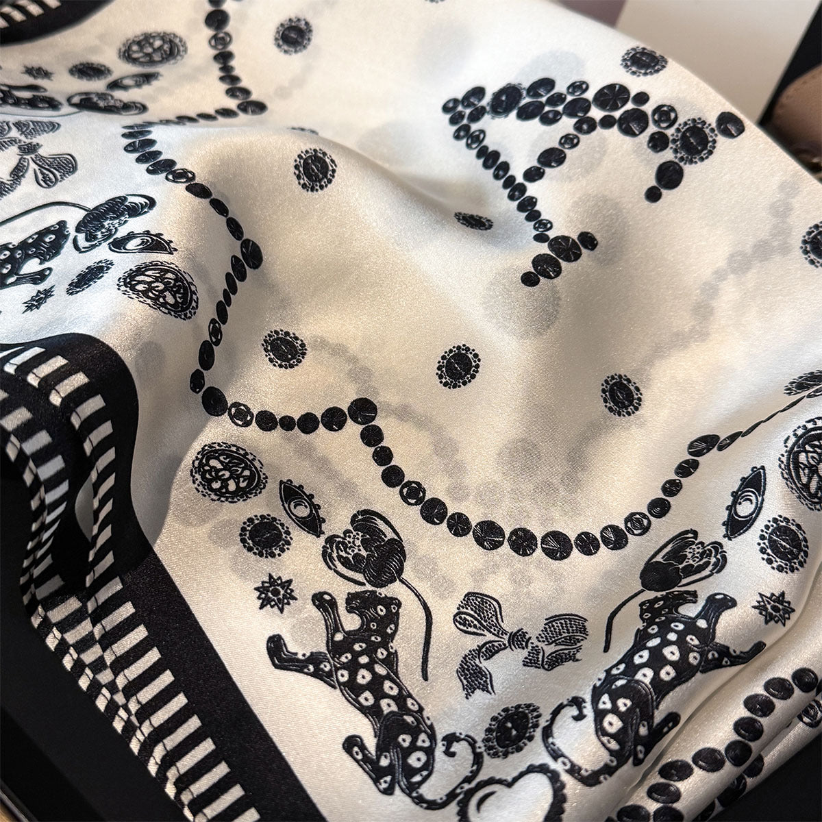 Pearl Constellation Silk Scarf
