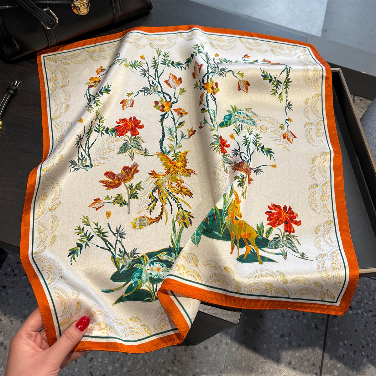 Mythical Forest Silk Scarf