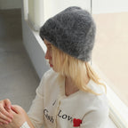 Cozyura™ Alpaca Cashmere Beanie – Soft, Fluffy, and Warm Knit Hat