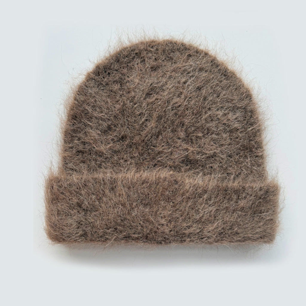Cozyura™ Alpaca Cashmere Beanie – Soft, Fluffy, and Warm Knit Hat