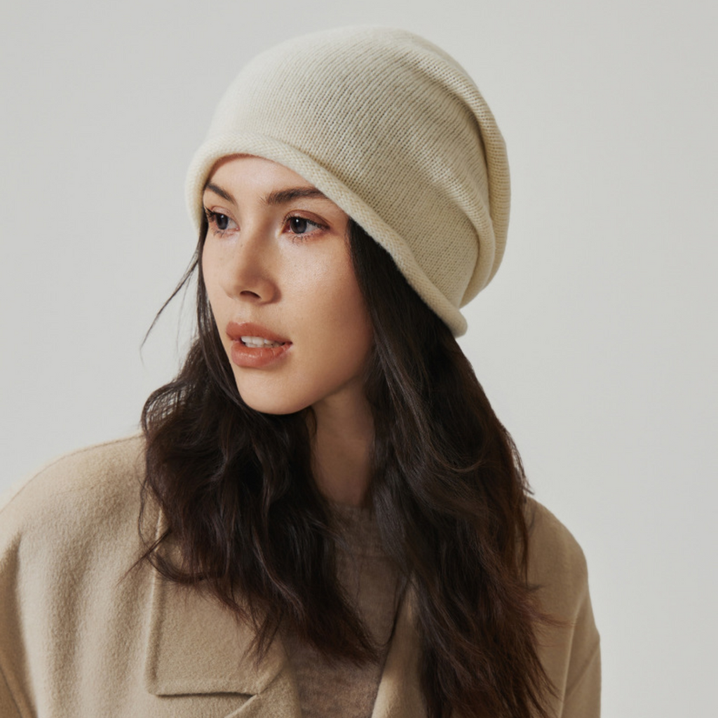 Cozyura™ Women’s Knit Beanie – Slouchy Winter Hat in Minimalist Style