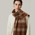 Cozyura™ Cashmere Plaid Shawl – Luxuriously Soft Warmth in Classic Style
