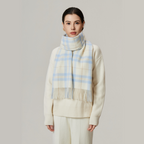 Cozyura™ Cashmere Plaid Shawl – Luxuriously Soft Warmth in Classic Style