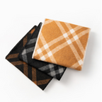 Cozyura™ Wool Blend Checked Scarf – Diagonal Plaid Design for Effortless Style
