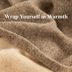 Cozyura™ Wool Blend Triangle Shawl – Thick Knit Warmth with Timeless Elegance