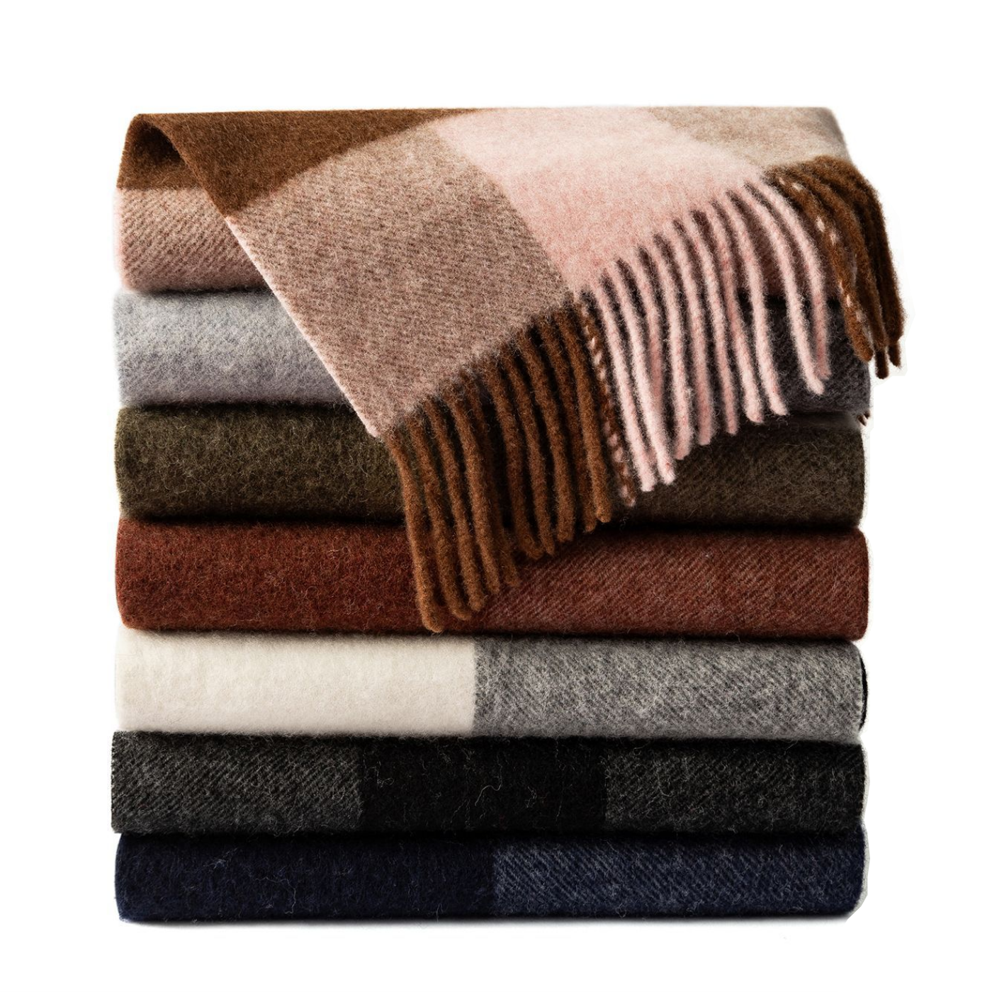 Cozyura™ Wool Plaid Scarf – Soft Textured Warmth for Autumn & Winter